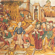 Szene aus dem Mittelalter